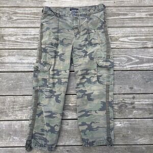 Anthropologie/Sanctuary Scout Poplin Cargo Pants, Camo, Womens 30